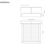 Cosmopolitan Design Krem baršunasti tapecirani bračni krevet s prostorom za odlaganje s podnicom 180x200 cm Arendal – | shoptok.hr
