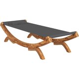  Vrtni ležaj 100x188,5x44 cm od masivnog savijenog drva antracit | shoptok.hr