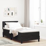 vidaXL Box Spring Krevet s Madracem Crni 90x200 cm Baršun Cijene