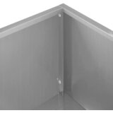  Vrtna saksija 2 kom. Srebrna 100 x 30 x 49 cm Pocinčani čelik | shoptok.hr
