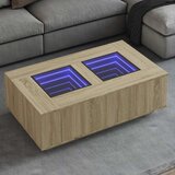 Furnova Klubska mizica z neskončnimi LED sonoma hrast 116x69x40 cm, (21914237) Cene