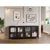 Marckeric Crna vitrina od masivnog bora 186x80x40 cm Alessandra – | shoptok.hr