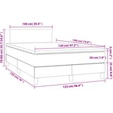 box spring s madracem krem 120 x 190 cm od tkanine | shoptok.hr