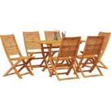 vidaXL 7-delni set vrtne jedilnice trda lesena akacija | Shoptok.si