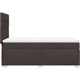 Krevet s oprugama i madracem tamnosmeđi 100 x 200 cm od tkanine | shoptok.hr