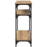 Konzolna stolica s policom Umjetnički hrast 75 x 29 x 75 cm | Eponuda.com