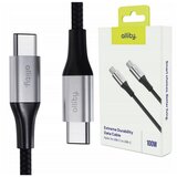 ALLITY kabel AUC-01 USB-C 1,0 m 100W CRNI | shoptok.hr
