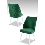 Hanah home set puf stolica, 48x90x43 cm, 4 dijela, zelena i bijela | Eponuda.ba