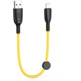 XO Kabel NB247 USB - Lightning 0,25m 6A rumen, (21099194) Cene