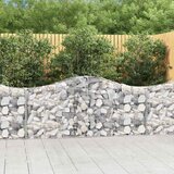  Lučne gabionske košare 8 kom 200x30x80/100 cm pocinčano željezo | shoptok.hr