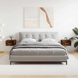  Zidni noćni ormarići 2 kom dimljenog hrasta 35x35x20 cm | shoptok.hr