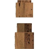  Polica na zidu Zidne 2 pcs Staro drvo 60 x 16 x 14 cm | shoptok.hr