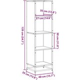 vidaXL Knjižna omara rjavi hrast 40x35x139 cm inženirski les | Shoptok.si