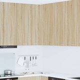 vidaXL Viseča omarica Riga Sonoma hrast in bela 57 x 57 x 100 cm | Shoptok.si