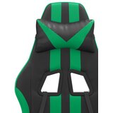  Okretna igraća stolica crno-zelena od umjetne kože | shoptok.hr