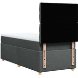  Okvir kreveta s oprugama i madrac tamnosivi 80x200cm od tkanine | shoptok.hr