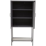 Premier Housewares Siva željezna vitrina 75x150x35 cm Acier – | shoptok.hr