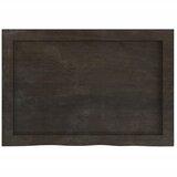  Zidna polica tamnosmeđa 60x40x(2-4) cm od obrađene hrastovine | Eponuda.ba