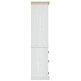 vidaXL Kredenc od borovine meksički stil Corona bijeli 80x40x170 cm | shoptok.hr