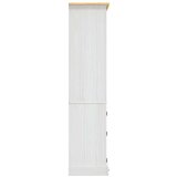vidaXL Kredenca mehiška borovina Corona Range bela 80x40x170 cm | Shoptok.si