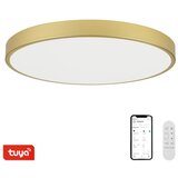  Immax NEO 07312L-LED prigušiva stropna svetiljka SEMPLICI 128W/230V prečnik 100 cm Wi-Fi Tuya zlatna + daljinski upravljač | Eponuda.com