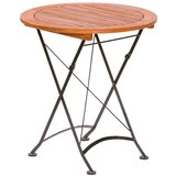 Gardenson Vrtna Miza Schlossgarten, Zložljiva, Ø 70cm, Evkaliptus | Shoptok.si