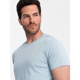 Ombre BASIC men's classic cotton T-shirt - light blue | Shoptok.si