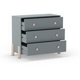 Marckeric Zelena nizka otroška komoda iz masivnega bora 90x80 cm Enola – | Shoptok.si
