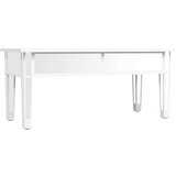  Zrcalni stolić za kavu 106x45x45 cm konstruirano drvo i staklo | shoptok.hr