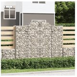 vidaXL obokane gabion košare 30kosi 200x50x160/180 cm pocinkano železo | Shoptok.si