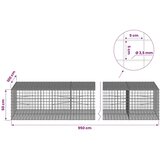  Gabion s žicom debljine 3 5 mm i mrežom 5x5 cm 950x100x50 cm - 100 cm 50 cm 950 cm | shoptok.hr