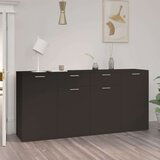  Komoda crna 160 x 36 x 75 cm od iverice | shoptok.hr