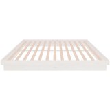 Posteljni okvir bel trden les 200x200 cm, (20644514) | Shoptok.si