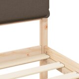  Posteljni okvir z oblazinjenim vzglavjem Taupe 75 x 190 cm, (5000101610) | Shoptok.si