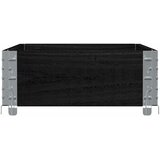  Vrtna sadilica crna 100x50 cm od masivne borovine | Eponuda.com