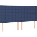Maison Chic Posteljno vzglavje - Vzglavna omarica 4 kosa moder 100x5x78/88 cm blago, (22077546) | Shoptok.si