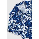 Marisse Blue Shirt With A Plant Motif | ePonuda.com