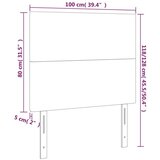 vidaXL LED posteljno vzglavje temno zeleno 100x5x118/128 cm žamet | Shoptok.si