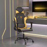  Masažna igraća stolica crno-zlatna od umjetne kože | shoptok.hr
