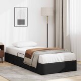  Otomanski krevet s pohranom Crna 90 x 190 cm Lažna koža | shoptok.hr