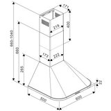 Tesla aspirator DC600AXP kaminski/60cm/630m3/h/inox | ePonuda.com