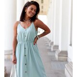 UR/CEO Green long slit dress Édouard | shoptok.hr