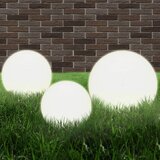 vidaXL LED okrogle svetilke 3 kosi krogla 20/30/40 cm PMMA Cene