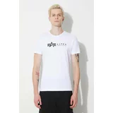 Alpha Industries Bombažna kratka majica 2-pack moški, bela barva