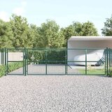  Mrežasta vrtna vrata zelena 500x125 cm pocinčani čelik | shoptok.hr