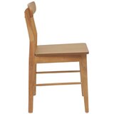  Stolac za blagovanje 2 pcs Prirodna Čvrsto drvo | shoptok.hr