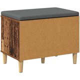  Klupa za hodnik s jastukom s vratima Staro drvo 60 x 38 x 46 cm | shoptok.hr