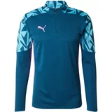 Puma Funkcionalna majica 'Individual Final' cijansko modra / svetlo modra / roza