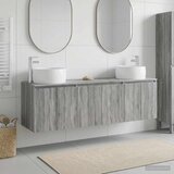  Set ormarića za kupaonicu 3 kom. Siva Sonoma 49,5 x 44,5 x 66 cm Cijene