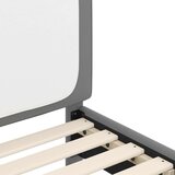  Otroški posteljni okvir z vznožjem Svetlo siva 90 x 190 cm PU, (5000104563) | Shoptok.si